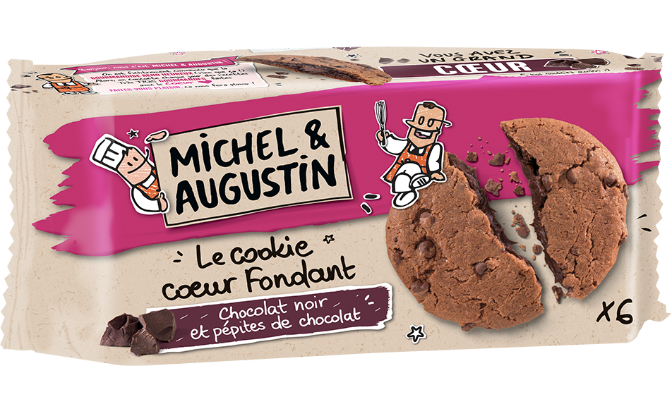 Cookie cœur fondant au chocolat noir